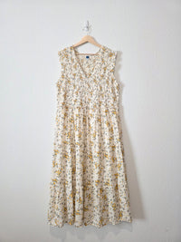 Floral Smocked Midi Dress (2X)