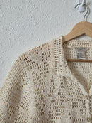 Vintage Crochet Button Up (L)
