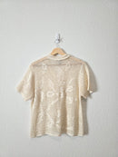 Vintage Crochet Button Up (L)