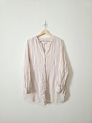 100% Linen Button Up Tunic (L)