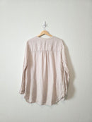 100% Linen Button Up Tunic (L)