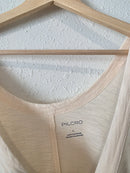 Anthropologie Cream Crop Tank (L)