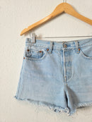 Levi's Light Wash Denim Shorts (27)