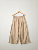 Cotton Gauze Wide Leg Pants (M)
