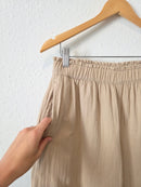 Cotton Gauze Wide Leg Pants (M)