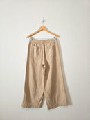 Cotton Gauze Wide Leg Pants (M)