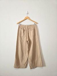 Cotton Gauze Wide Leg Pants (M)