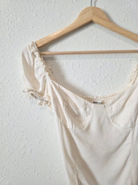 Reformation Ivory Sweetheart Top (4)