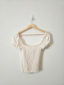Reformation Ivory Sweetheart Top (4)