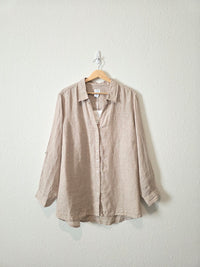 NEW 100% Linen Button Up (2X)
