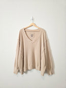 Waffle Knit Oversized Top (L)