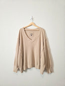 Waffle Knit Oversized Top (L)