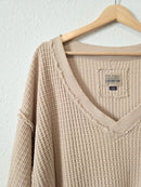 Waffle Knit Oversized Top (L)