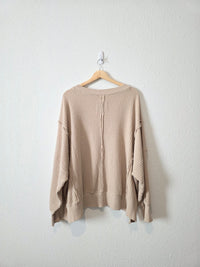 Waffle Knit Oversized Top (L)