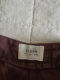 Dissh Chocolate Linen Trousers (4)