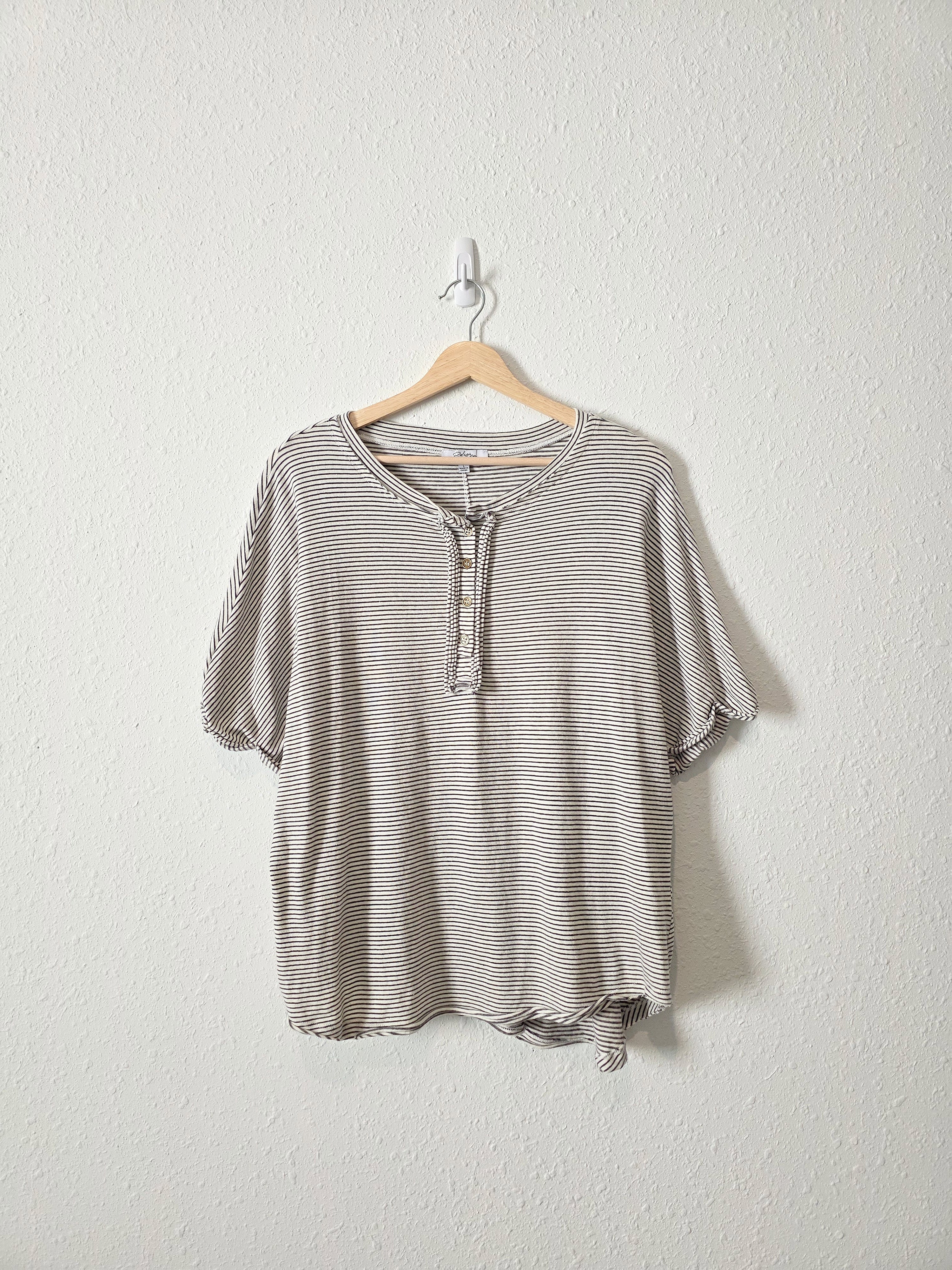 Polagram Striped Oversized Tee (L)