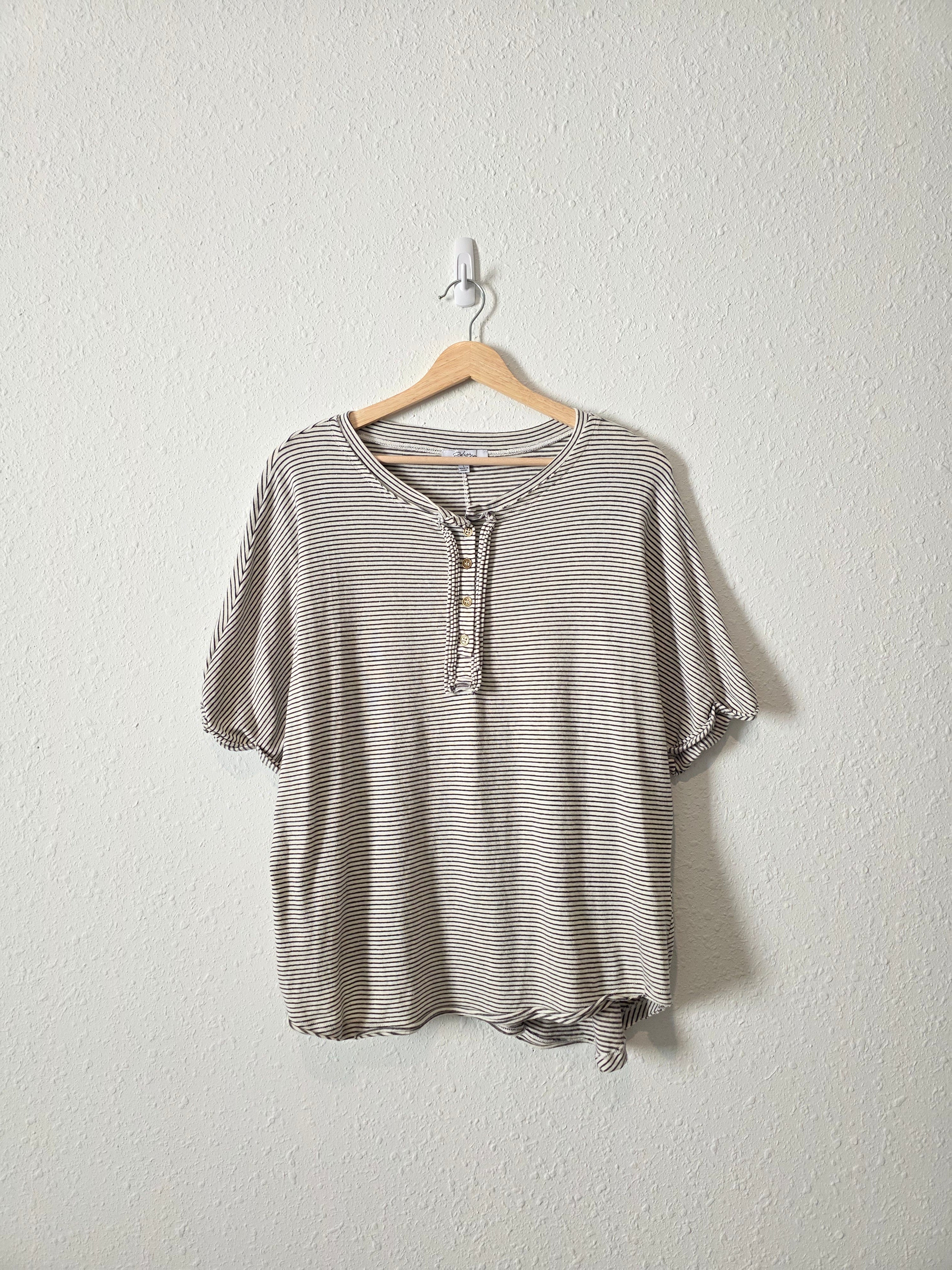 Polagram Striped Oversized Tee (L)