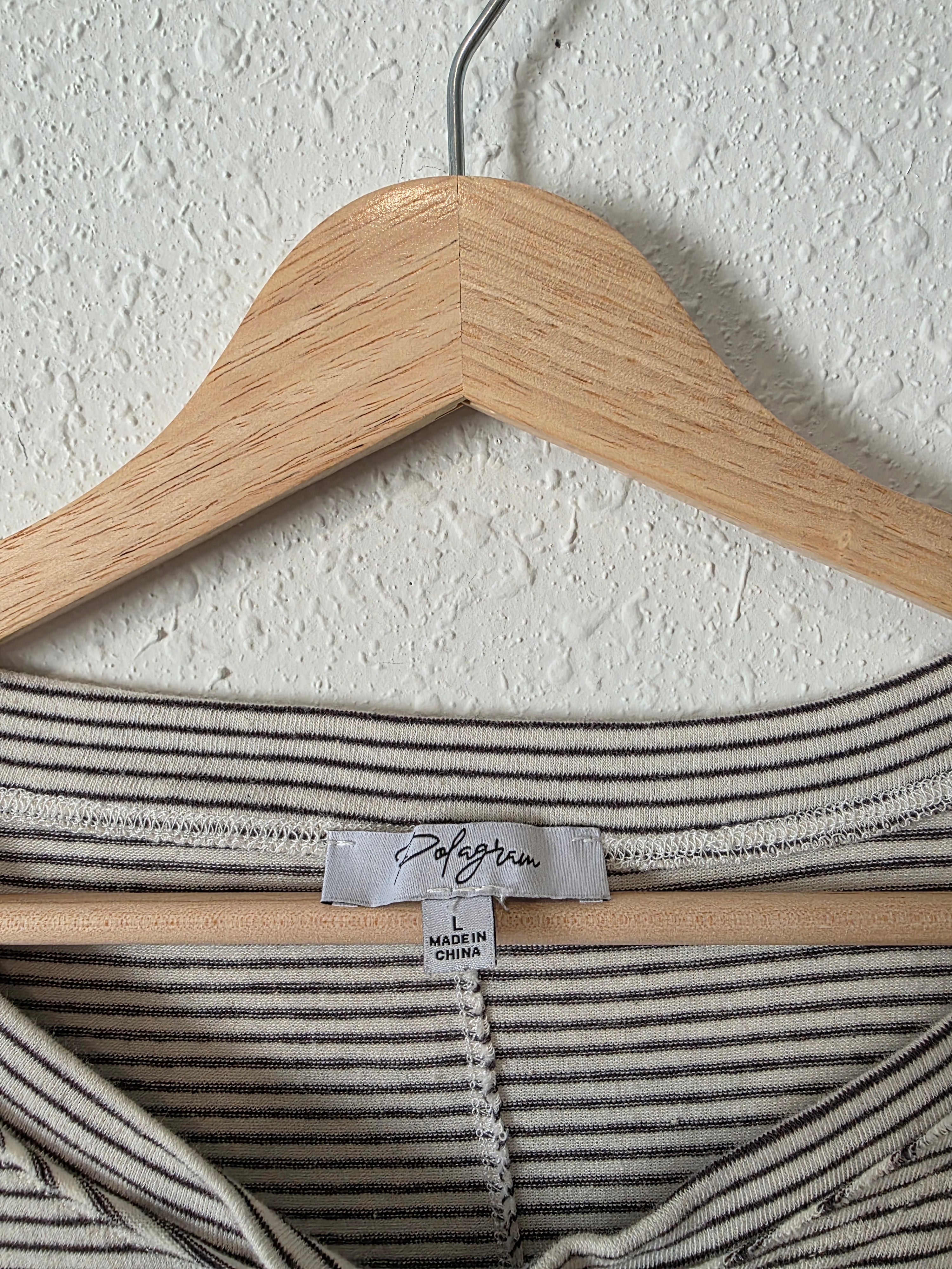 Polagram Striped Oversized Tee (L)