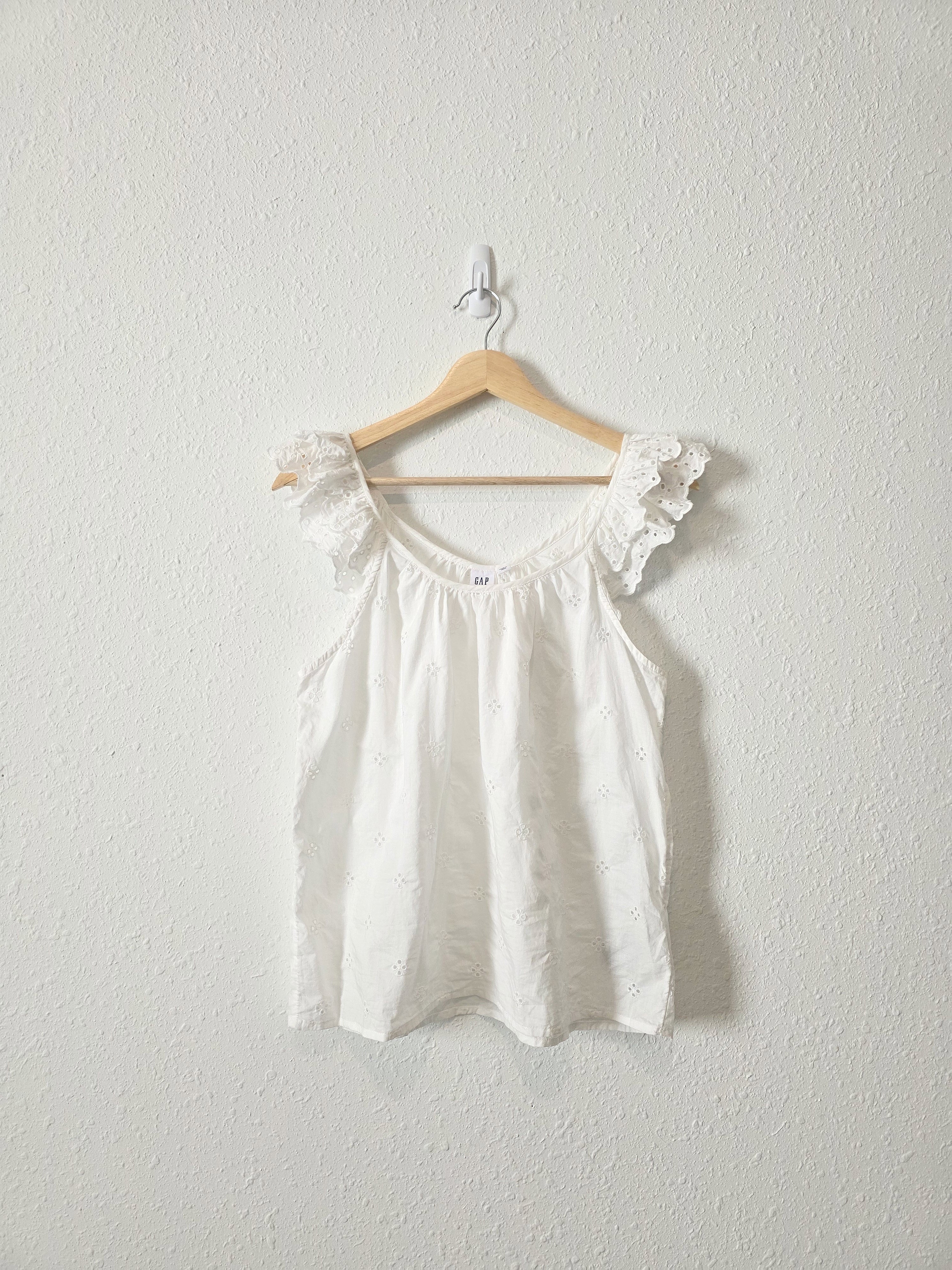 Gap Floral Eyelet Cotton Tank (XS)