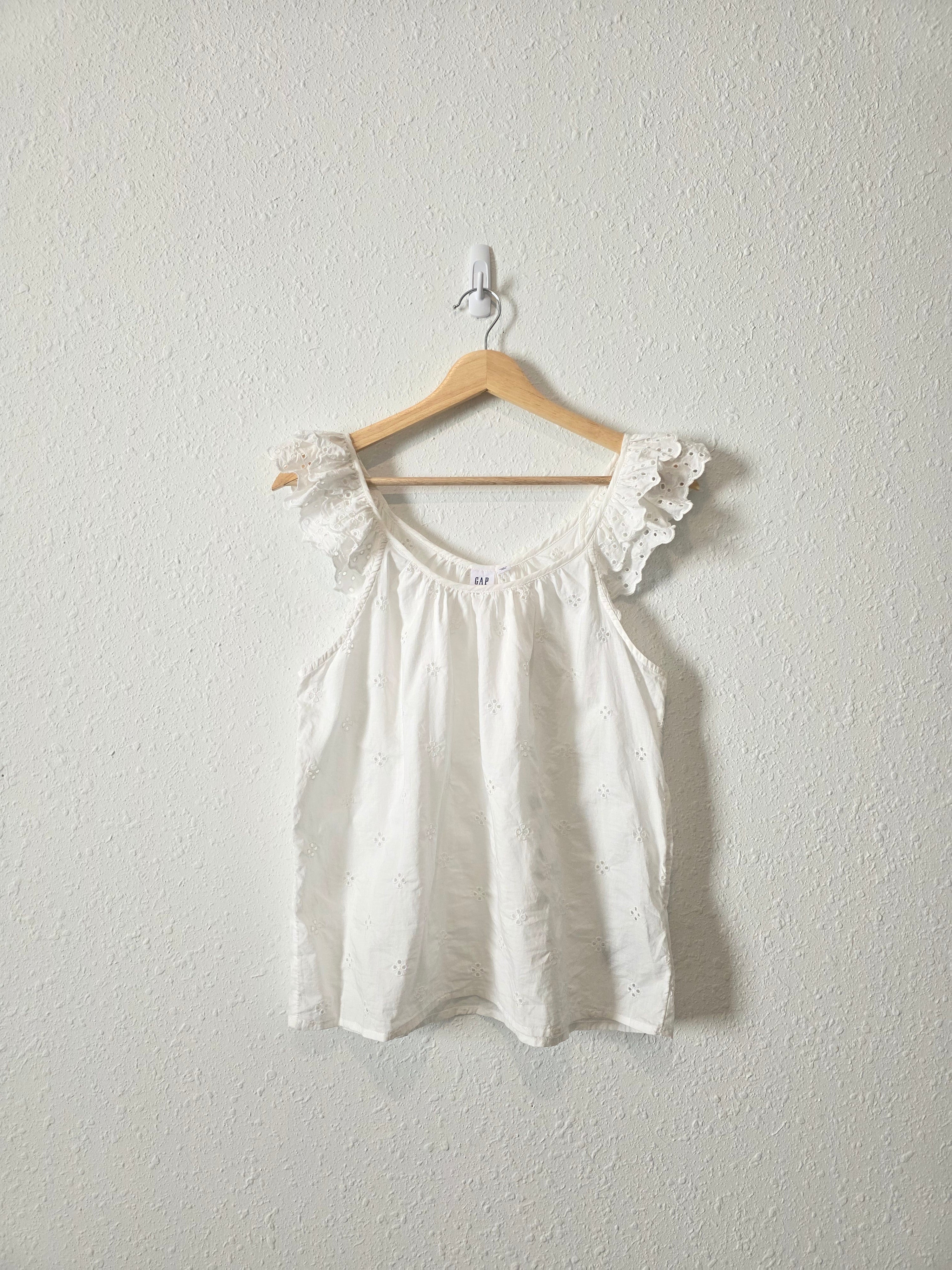 Gap Floral Eyelet Cotton Tank (XS)