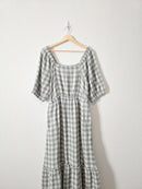 Upwest Gingham Maxi Dress (M)
