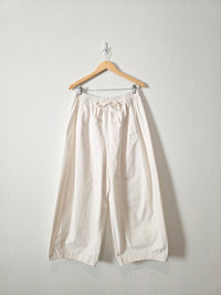 COS Ecru Barrel Easy Pants (M/L)