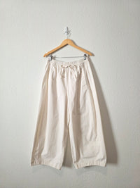 COS Ecru Barrel Easy Pants (M/L)