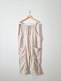 Free People Cotton Linen Pants (L)