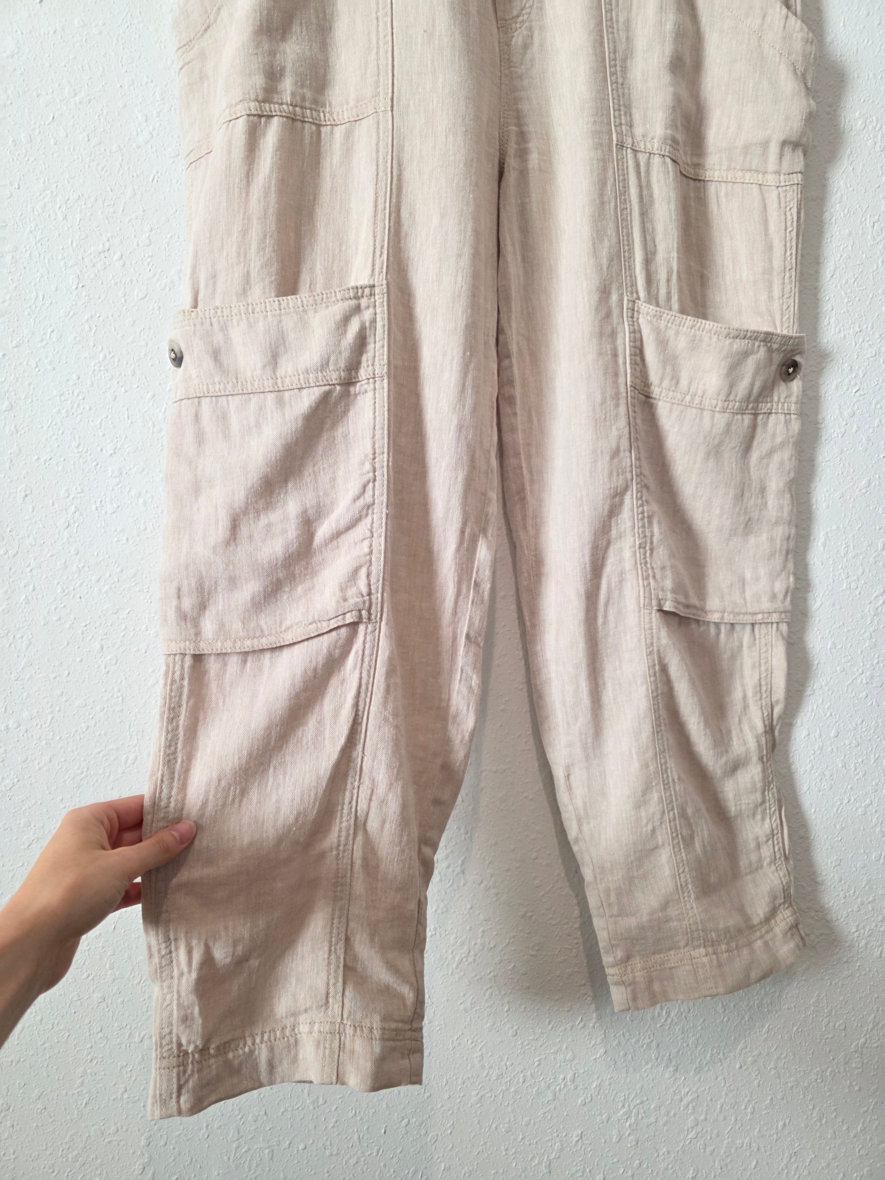 Free People Cotton Linen Pants (L)