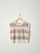 Splendid Neutral Knit Vest (XS)