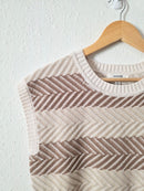 Splendid Neutral Knit Vest (XS)