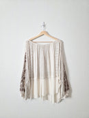 Free People Oversized Crochet Top (XS)