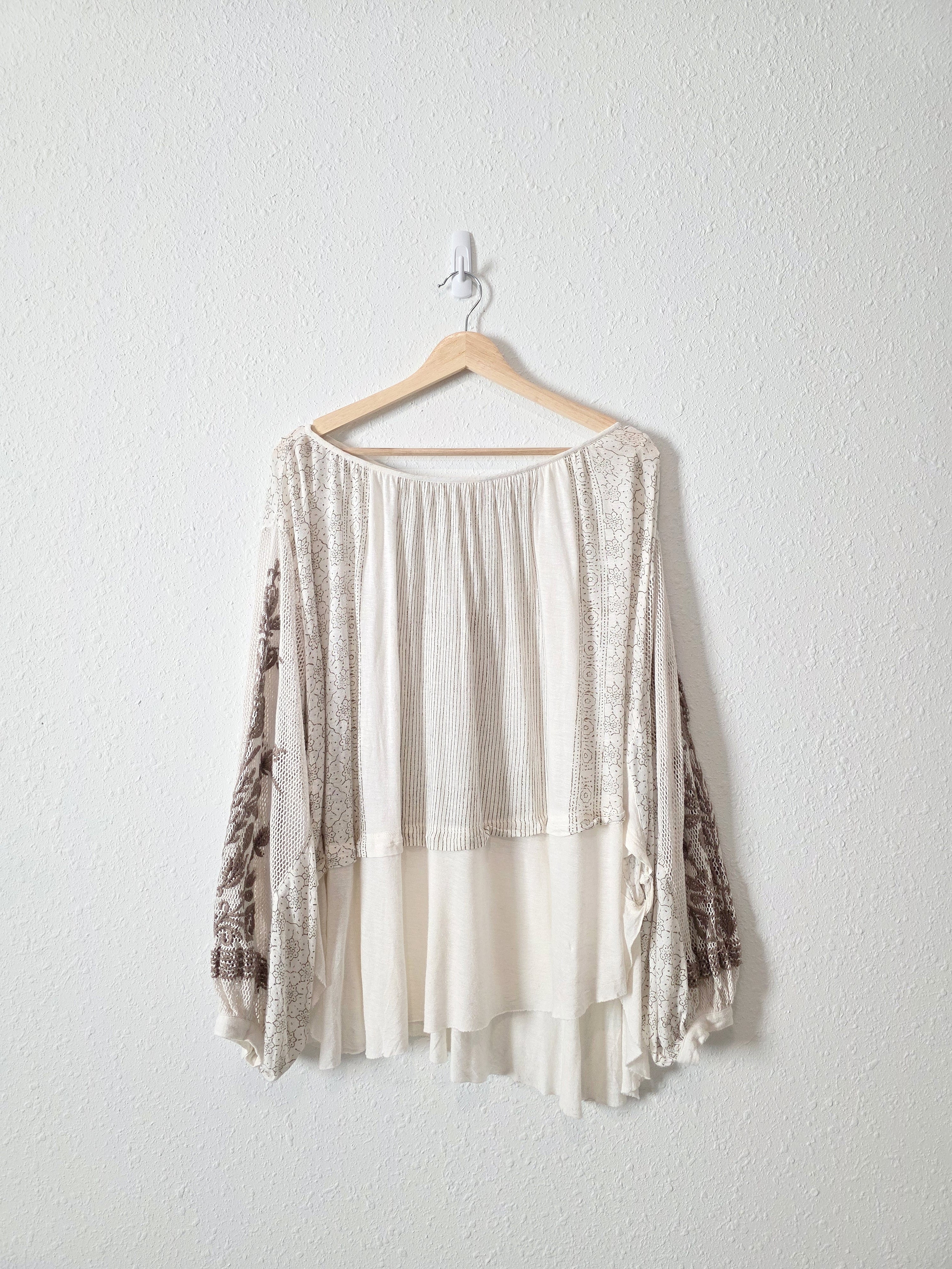 Free People Oversized Crochet Top (XS)