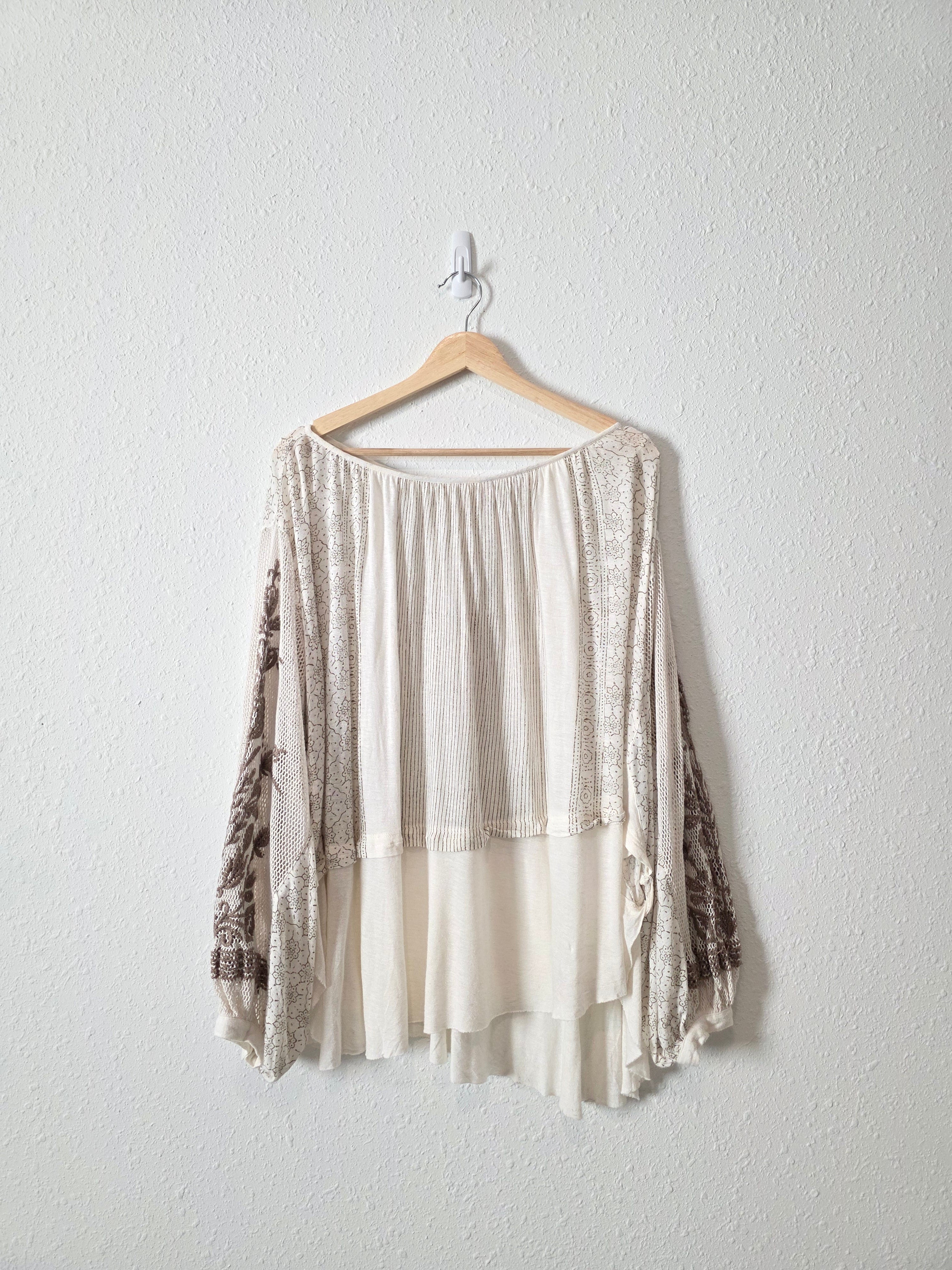 Free People Oversized Crochet Top (XS)