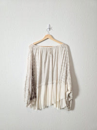 Free People Oversized Crochet Top (XS)