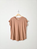 Madewell Earthy Linen Blend Tee (XS)