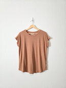 Madewell Earthy Linen Blend Tee (XS)