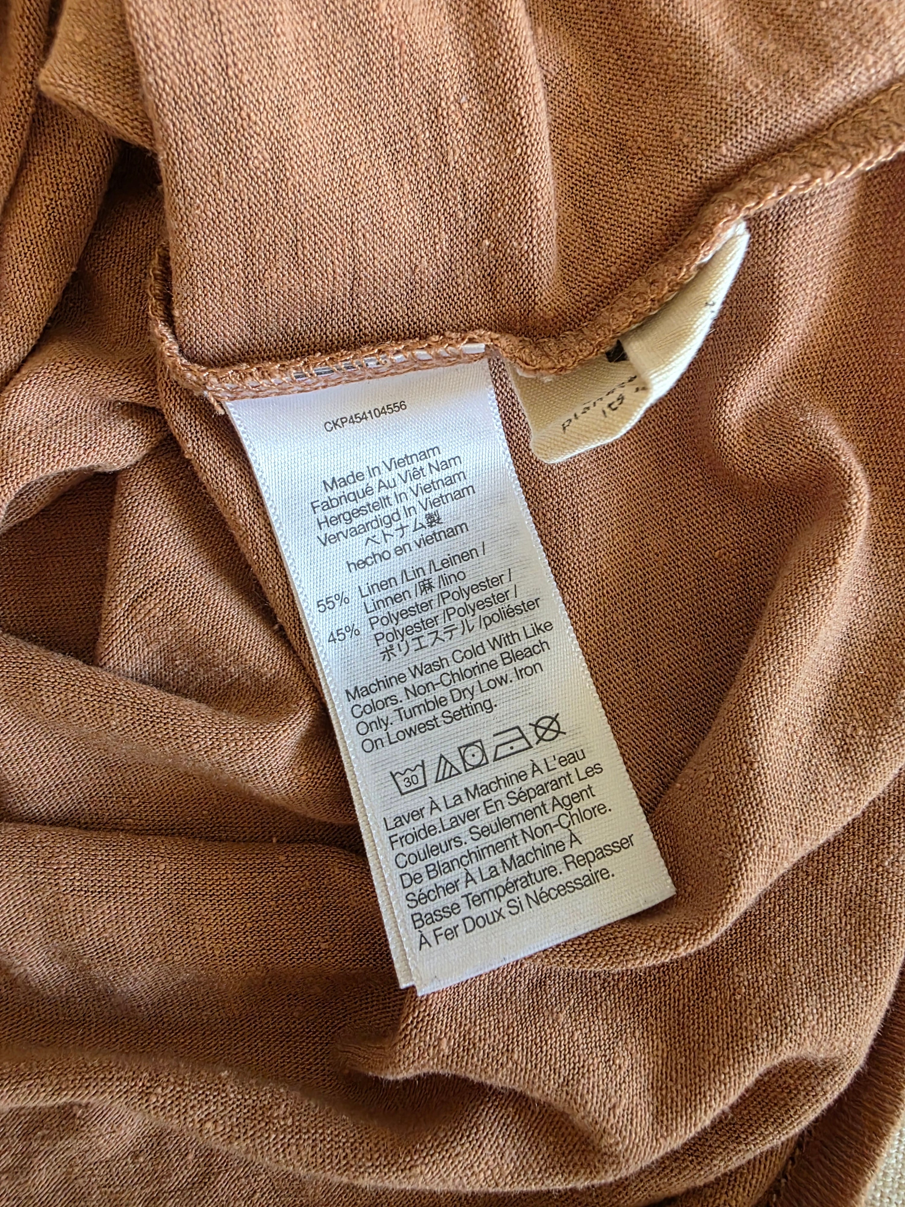Madewell Earthy Linen Blend Tee (XS)