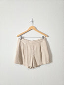 Loft Linen Blend Relaxed Shorts (S)