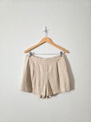 Loft Linen Blend Relaxed Shorts (S)