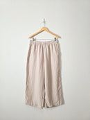 Linen Wide Leg Pants (L)