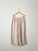 Linen Wide Leg Pants (L)