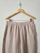 Linen Wide Leg Pants (L)