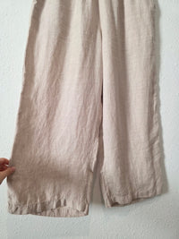 Linen Wide Leg Pants (L)
