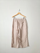 Linen Wide Leg Pants (L)