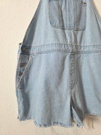 Light Wash Denim Shortalls (XXL)