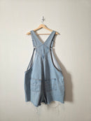 Light Wash Denim Shortalls (XXL)
