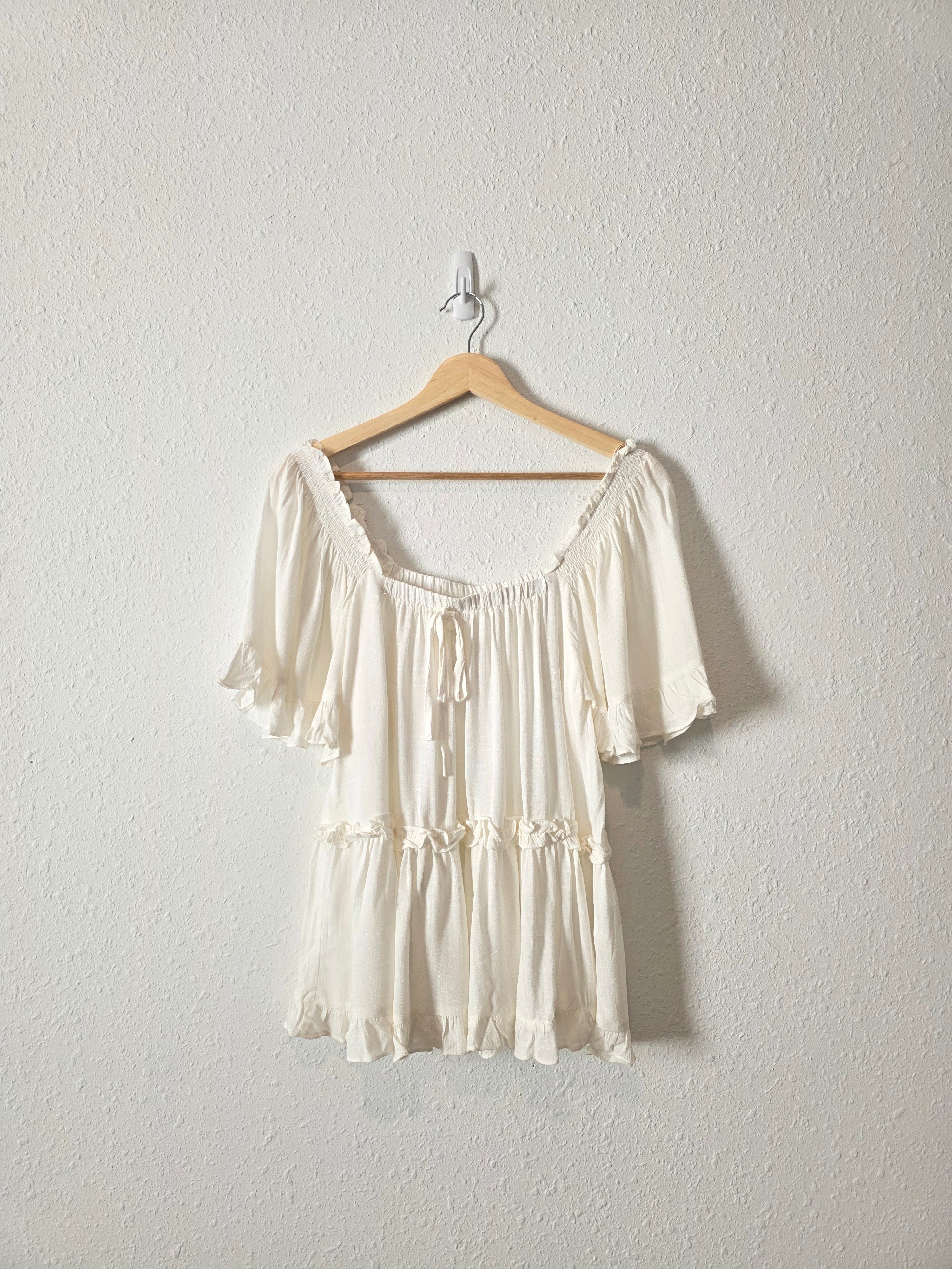 NEW Square Neck Peasant Blouse (S)