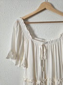 NEW Square Neck Peasant Blouse (S)