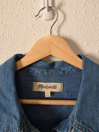 Madewell Denim Pleated Button Up (M)